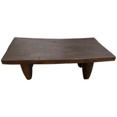 Andrianna Shamaris Iroko Wood African Bench or Coffee Table