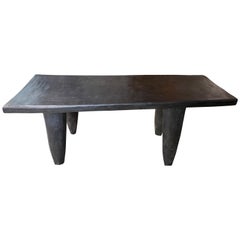 Andrianna Shamaris Iroko Wood African Bench or Coffee Table