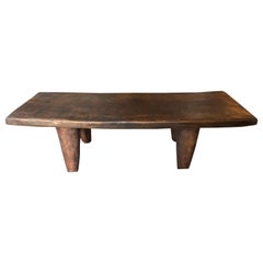 Andrianna Shamaris Iroko Wood African Bench or Coffee Table