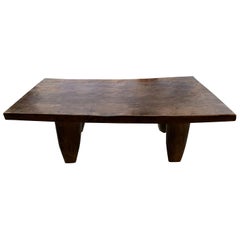 Andrianna Shamaris Iroko Wood African Bench or Coffee Table