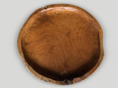 Andrianna Shamaris Teak Root Side Table with Organic Tray Design