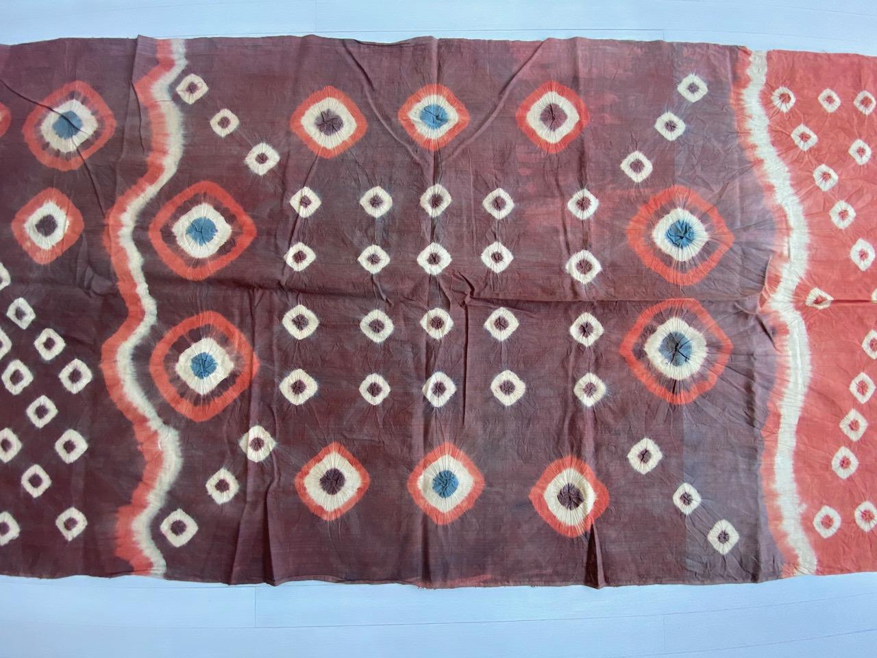 Tribal Andrianna Shamaris Linen and Cotton Antique Panel from Toraja Land For Sale