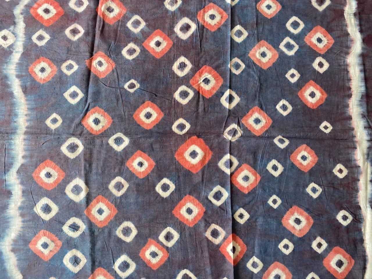 Tribal Andrianna Shamaris Linen and Cotton Antique Textile from Toraja Land For Sale