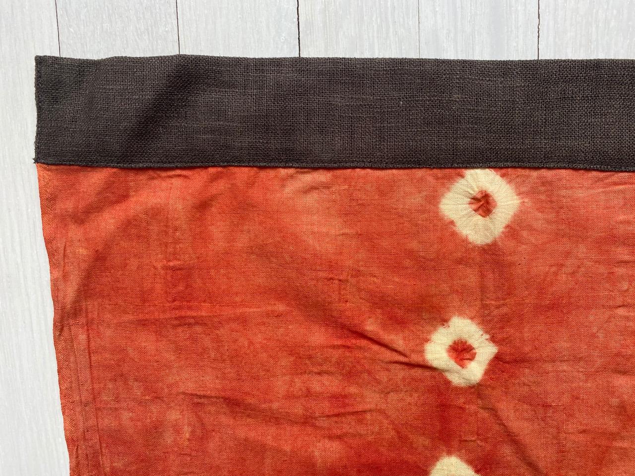 Hand-Crafted Andrianna Shamaris Linen and Cotton Antique Textile from Toraja Land For Sale