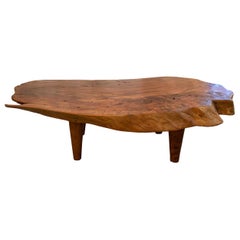 Andrianna Shamaris Live Edge Lychee Wood Coffee Table