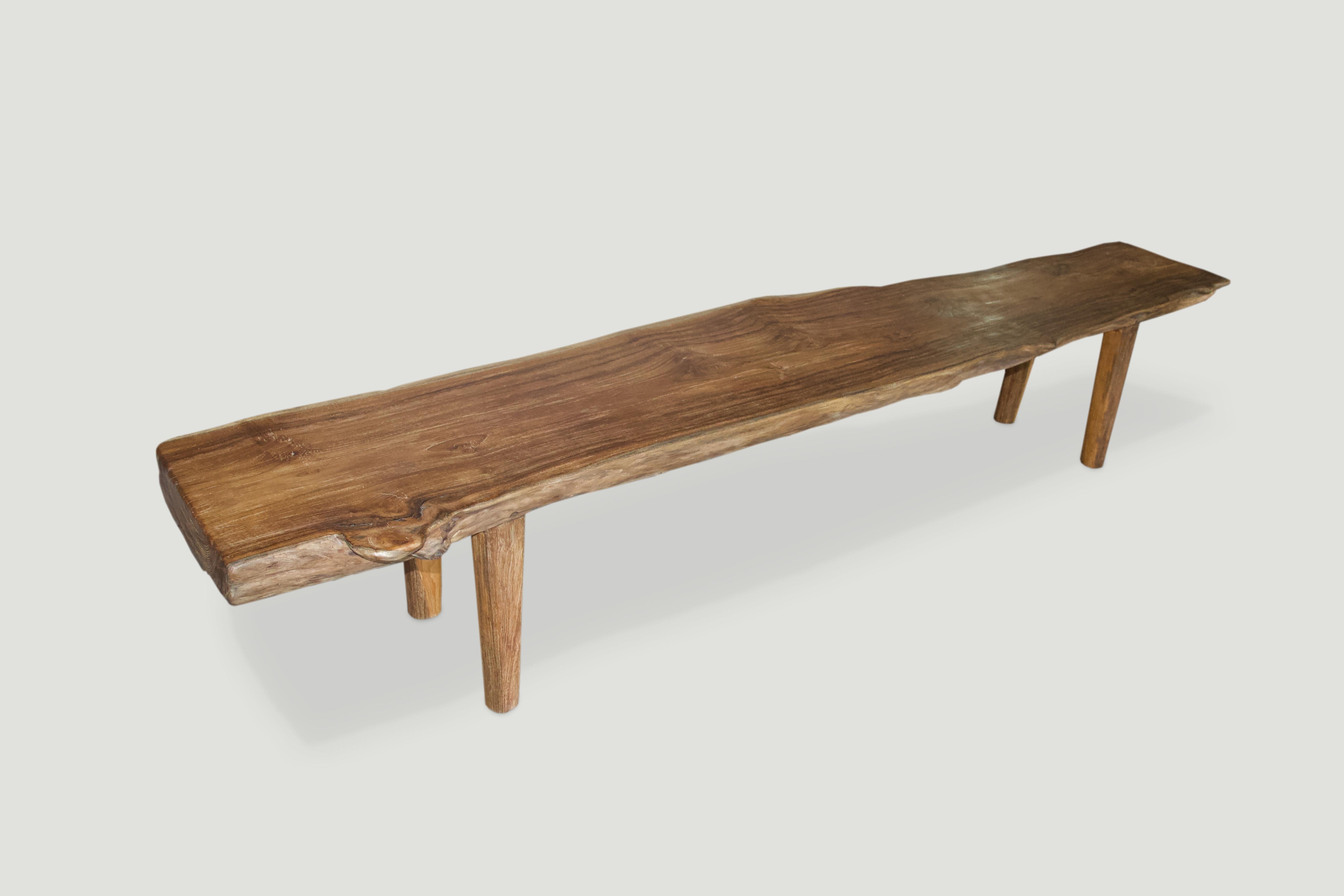 live wood bench