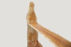 Andrianna Shamaris Live Edge Teak Wood Shelf