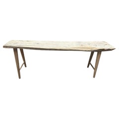 Andrianna Shamaris Long St. Barts Teak Wood Console Table