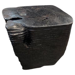 Andrianna Shamaris Magnificent Teak Wood Side Table or Pedestal