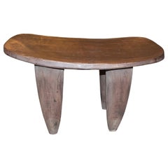 Andrianna Shamaris Mahogany Wood African Side Table or Stool