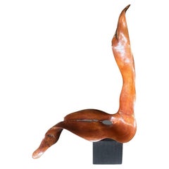Andrianna Shamaris Mahogany Wood Sculptural Chair or Art Piece