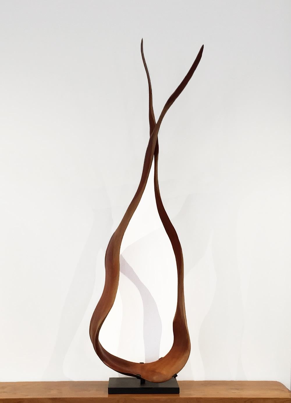 Andrianna Shamaris Mahagoni-Holz-Skulptur (Organische Moderne) im Angebot