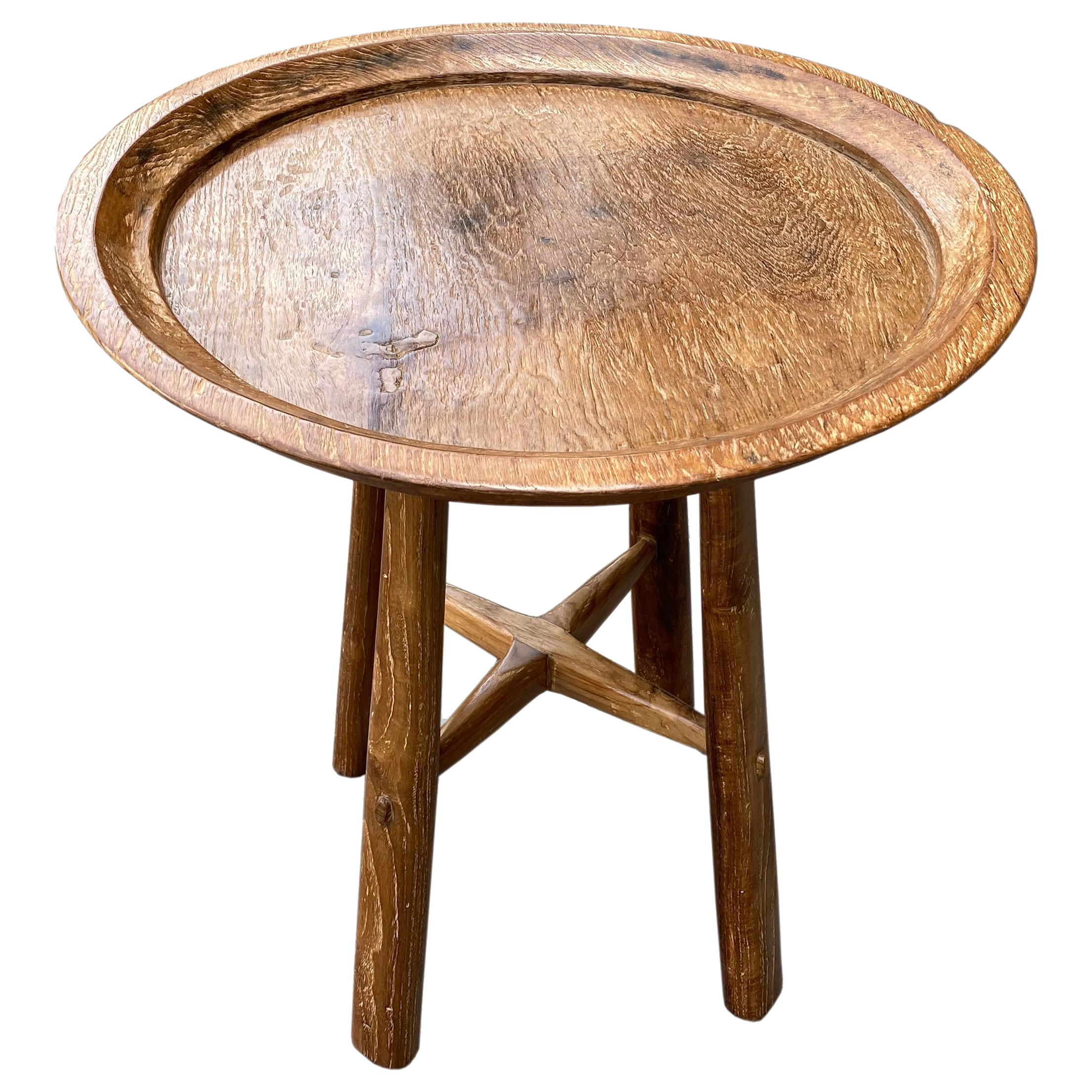 Andrianna Shamaris Midcentury Couture Antique Wabi Tray Side Table