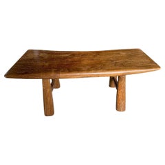 Andrianna Shamaris Mid Century Couture Bench, Handcrafted Teak Wood