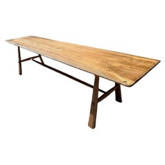 Andrianna Shamaris Mid Century Couture Hand Carved Dining Table or Console