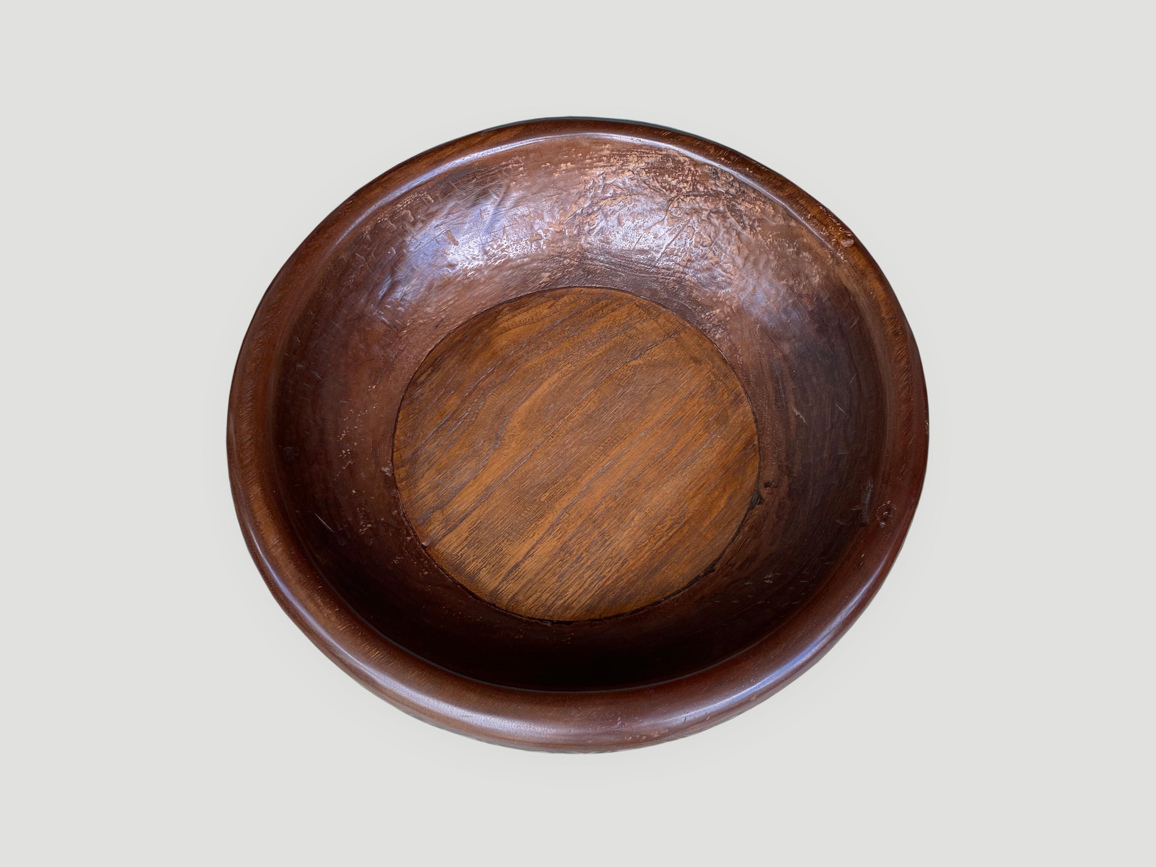 Andrianna Shamaris Midcentury Couture Huge Antique Bowl In Excellent Condition For Sale In New York, NY