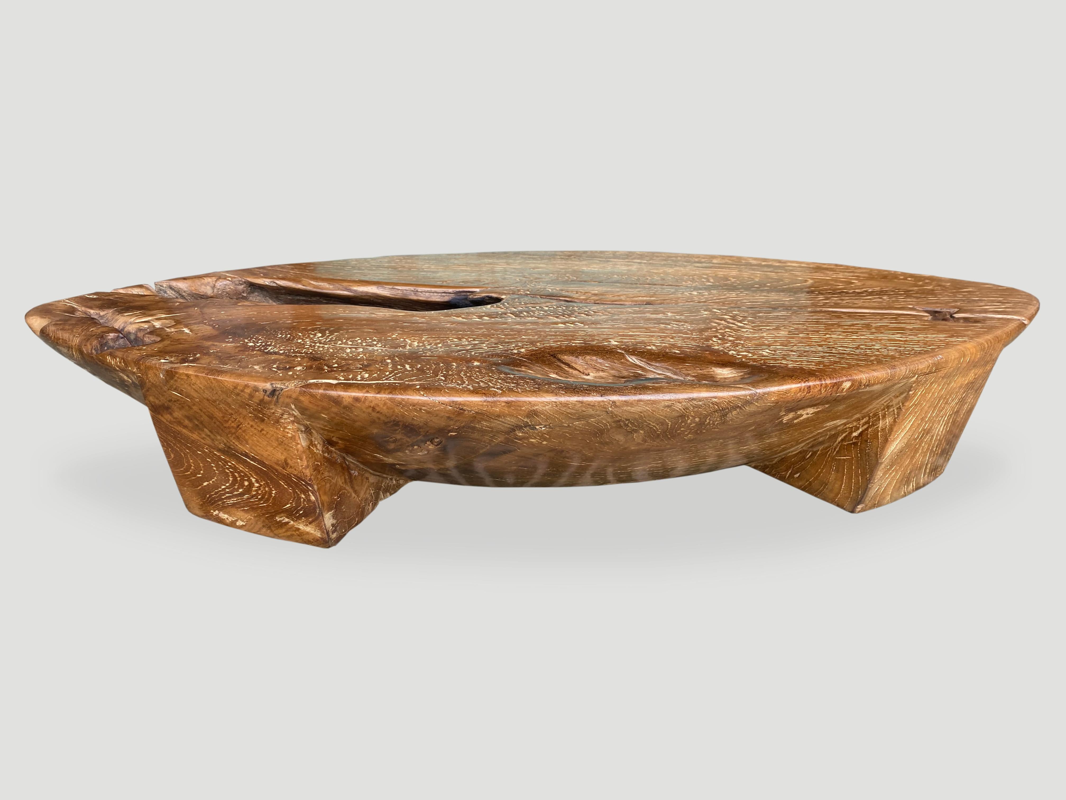 Mid-20th Century Andrianna Shamaris Midcentury Couture Low Profile Teak Table or Serving Tray