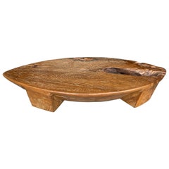 Andrianna Shamaris Midcentury Couture Low Profile Teak Table or Serving Tray