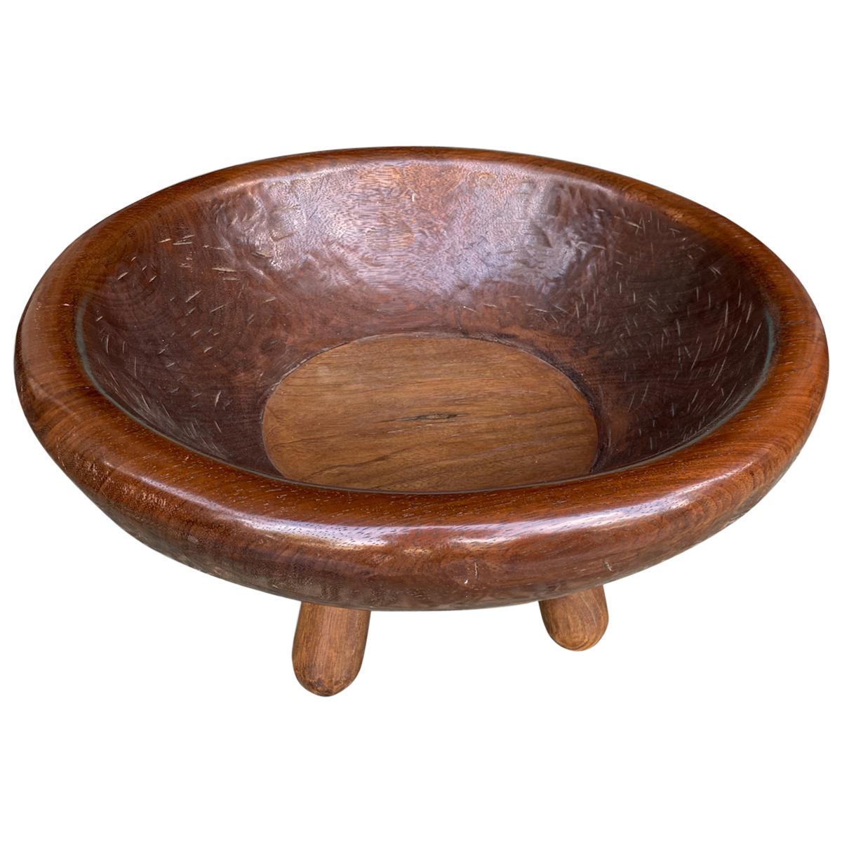 Andrianna Shamaris Midcentury Couture Oversized Merbau Wood Container