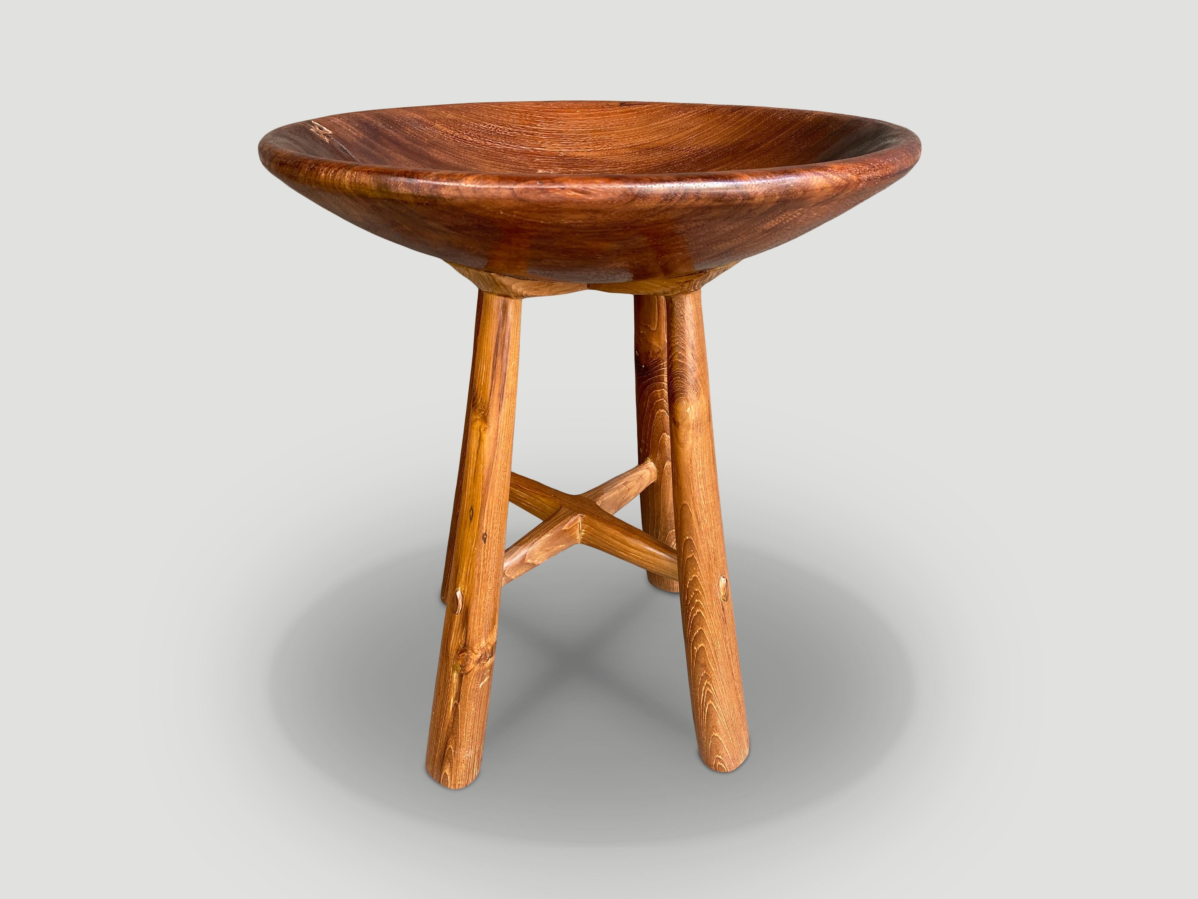 Mid-Century Modern Andrianna Shamaris Mid-Century Couture Side Table For Sale