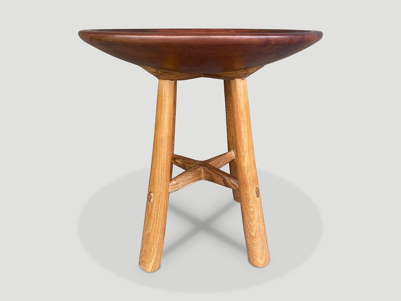 Mid-20th Century Andrianna Shamaris Mid Century Couture Side Table For Sale