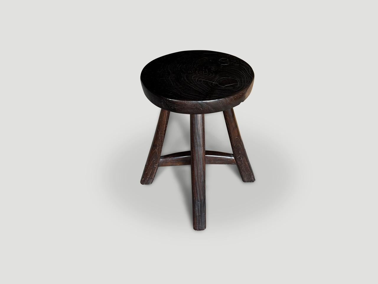 Andrianna Shamaris Mid Century Couture Side Table or Stool In Excellent Condition For Sale In New York, NY