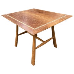 Andrianna Shamaris Midcentury Couture Teak Wood Cocktail Table or Entry Table