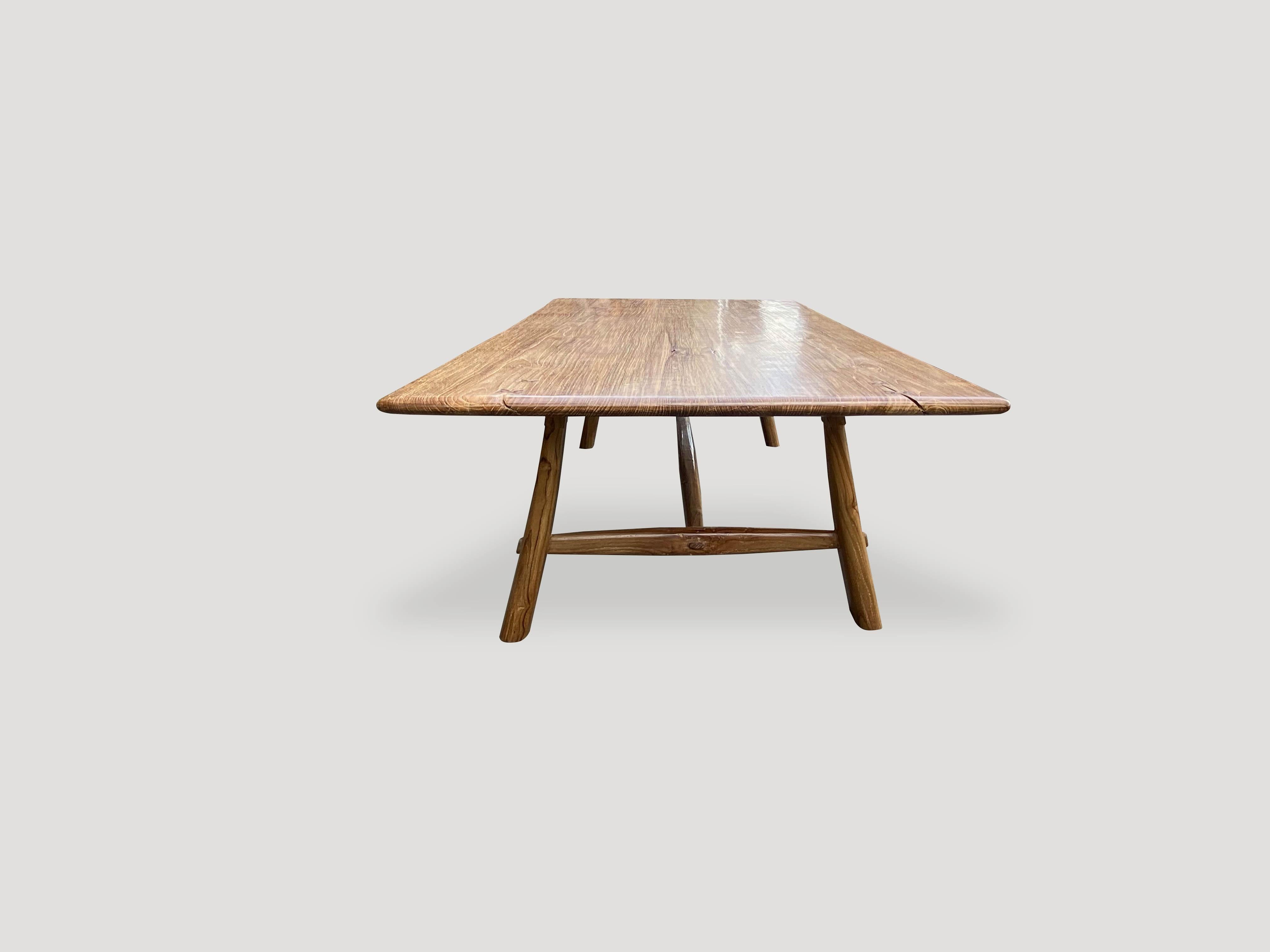 Andrianna Shamaris Midcentury Couture Teak Wood Dining Table For Sale 4