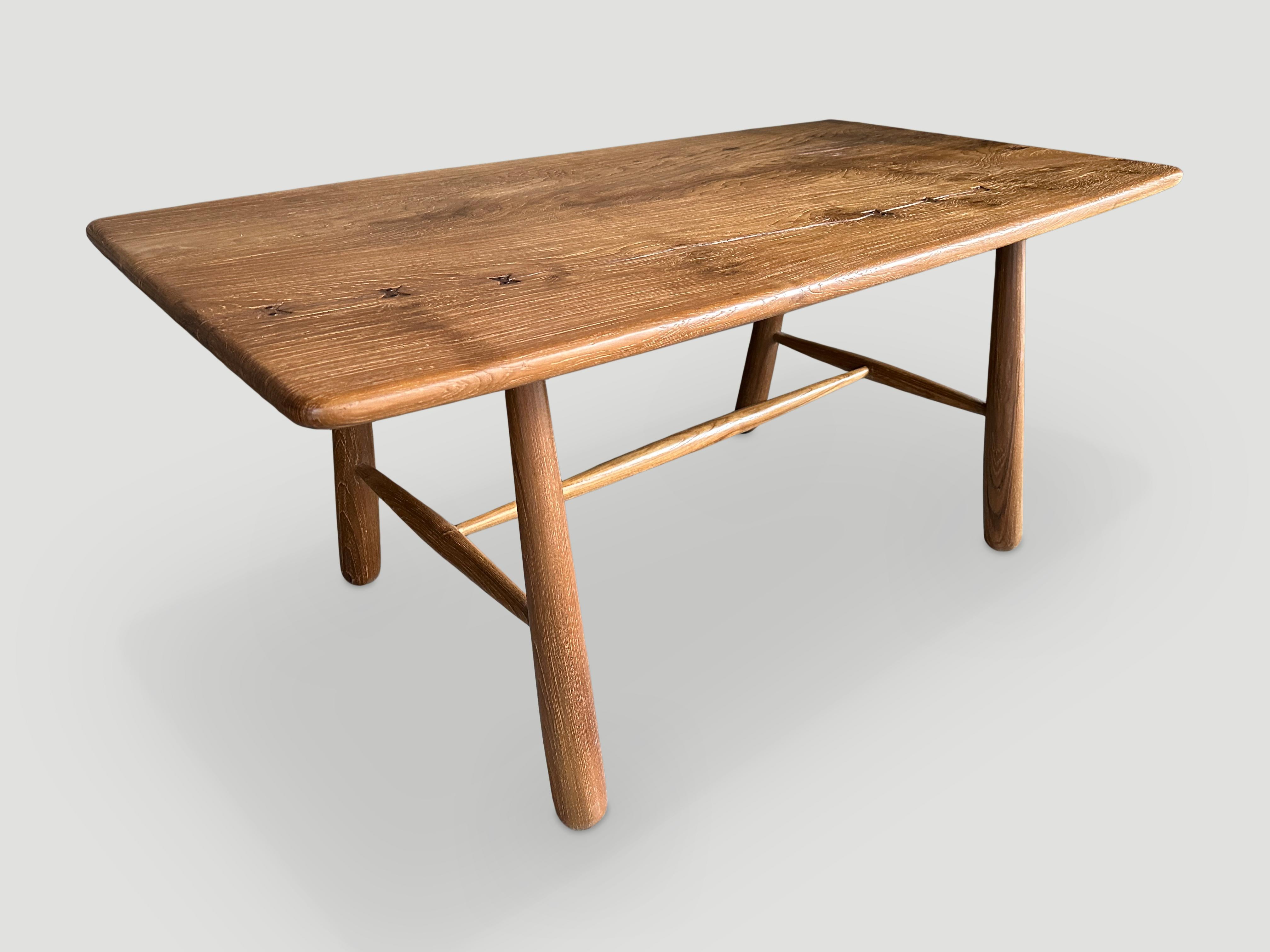 Mid-Century Modern Midcentury Couture Teak Wood Dining Table or Desk For Sale
