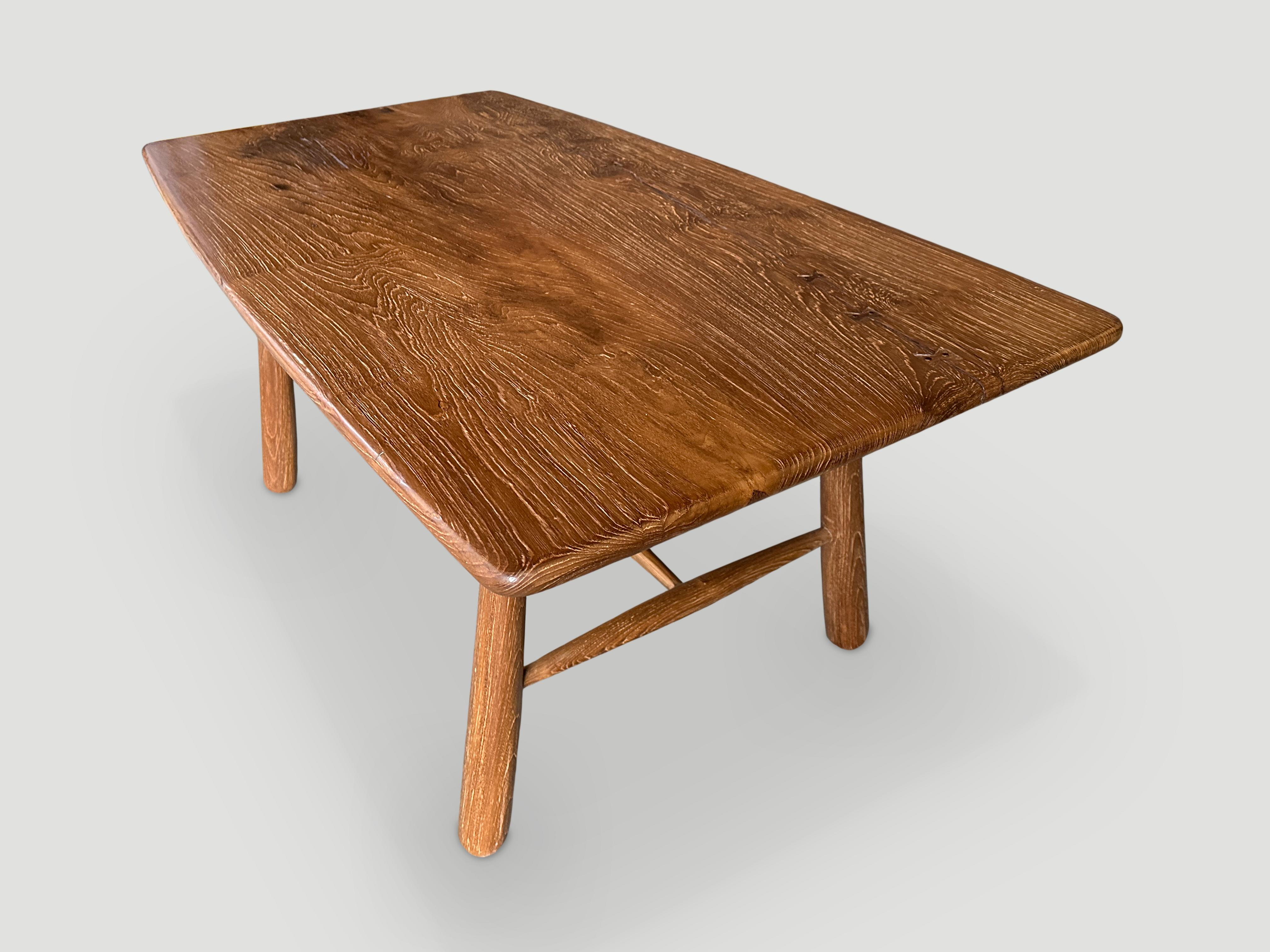 XXIe siècle et contemporain Table ou bureau de salle à manger en teck Andrianna Shamaris Mid Century Couture en vente