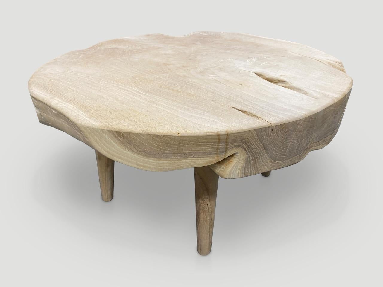 Wood Andrianna Shamaris Mid-Century Style Organic Coffee Table