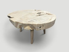 Andrianna Shamaris Mid Century Style Organic Teak Wood Coffee Table