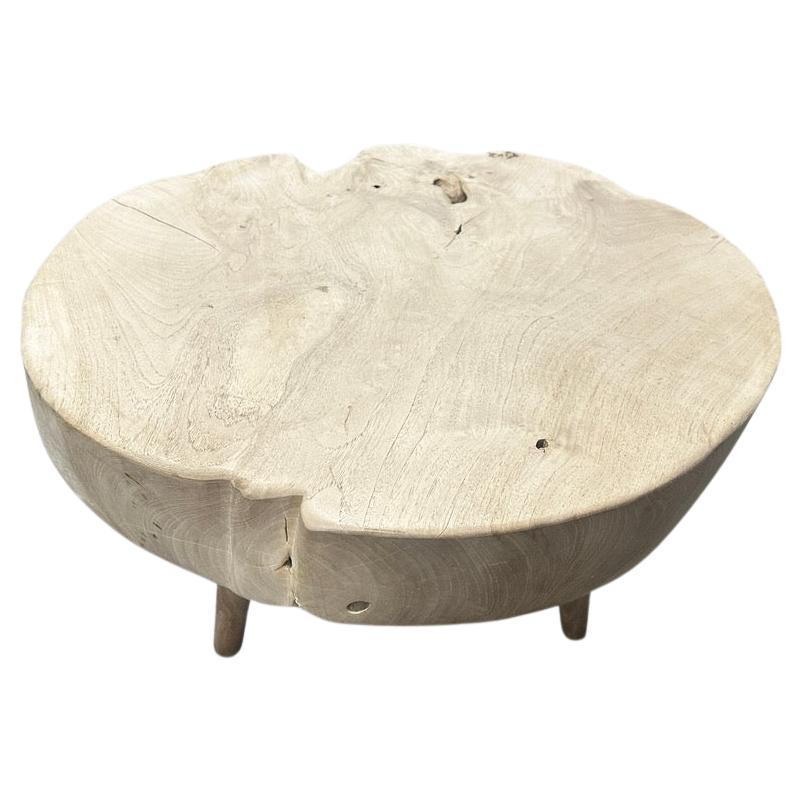 Andrianna Shamaris Mid Century Style Organic Teak Wood Coffee Table