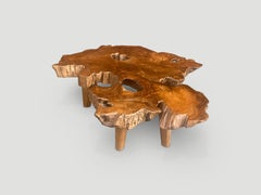 Andrianna Shamaris Mid-Century Style Single Slab Coffee Table