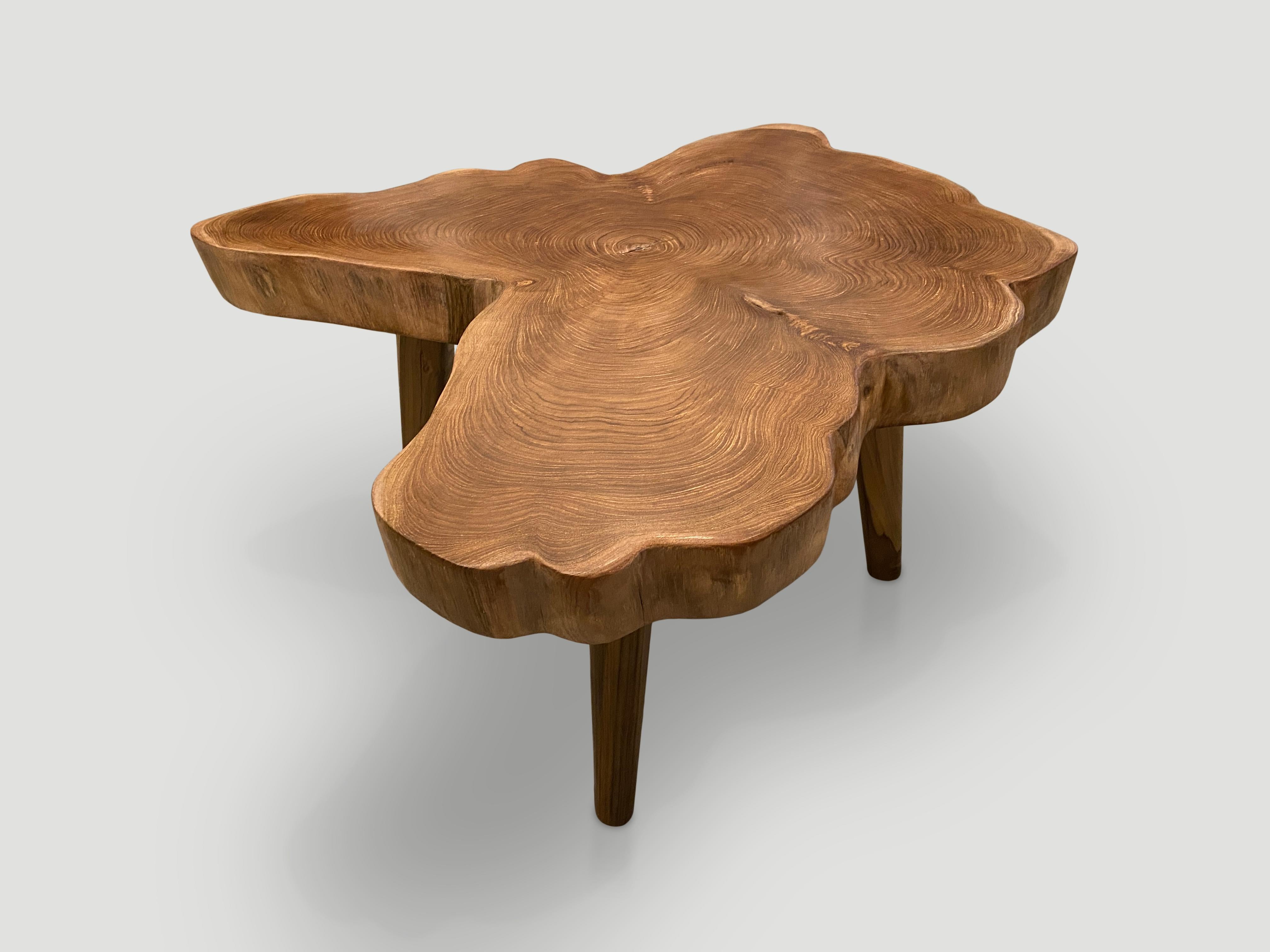 Mid-20th Century Andrianna Shamaris Mid-Century Style Single Slab Coffee Table