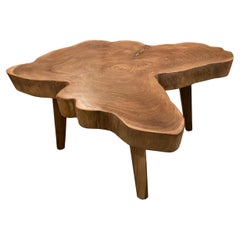 Andrianna Shamaris Mid-Century Style Single Slab Coffee Table