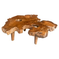 Andrianna Shamaris Mid-Century Style Single Slab Coffee Table