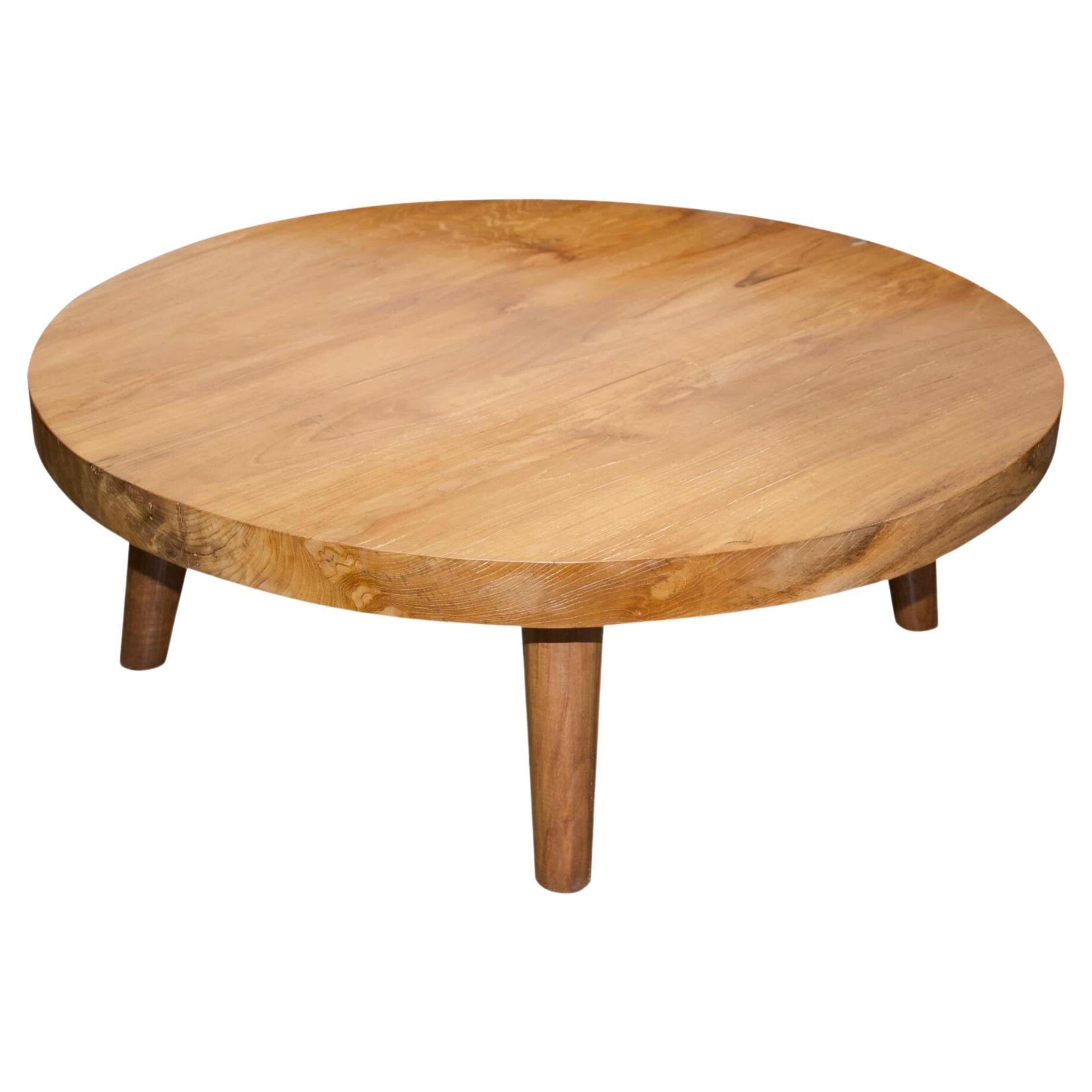 Andrianna Shamaris Mid Century Style Teak Wood Coffee Table