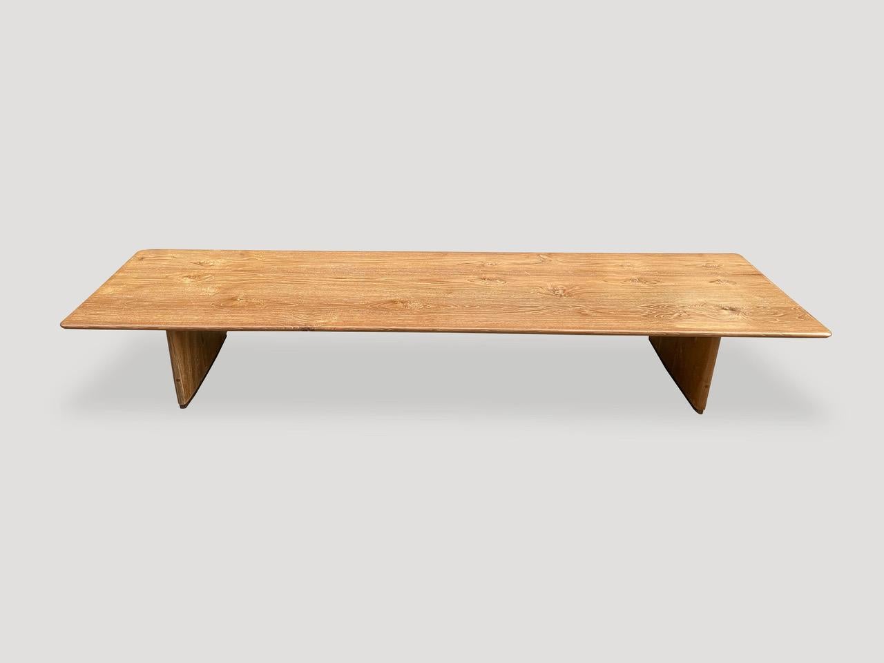 Andrianna Shamaris Midcentury Style Couture Teak Wood Coffee Table For Sale 6