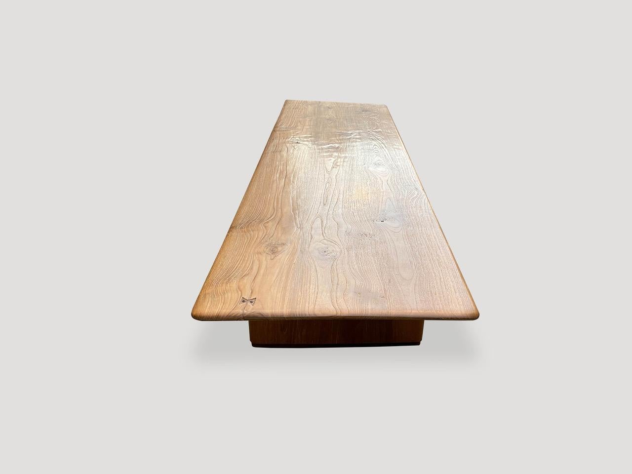 Andrianna Shamaris Midcentury Style Couture Teak Wood Coffee Table For Sale 7