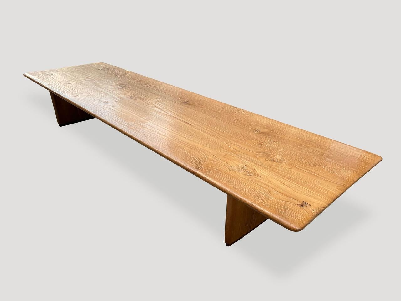 Andrianna Shamaris Midcentury Style Couture Teak Wood Coffee Table For Sale 8