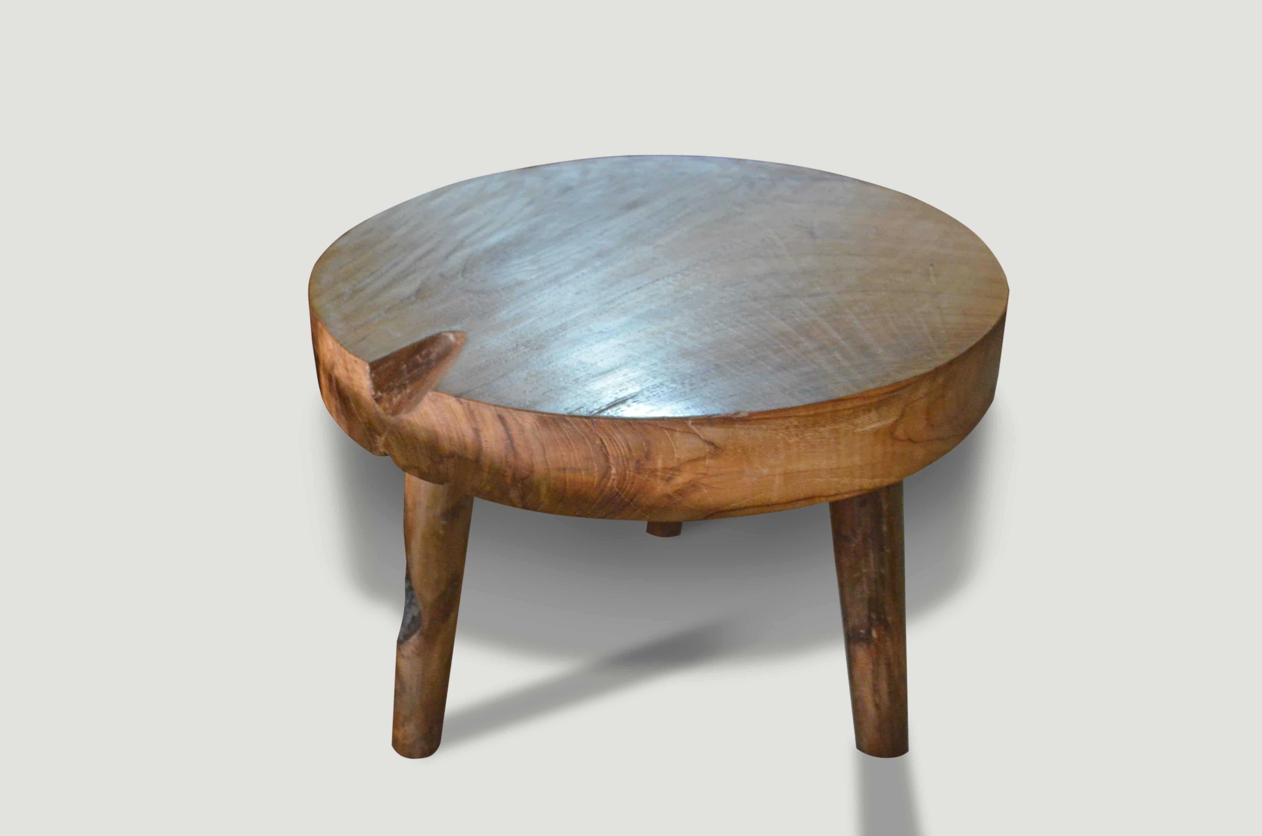 Andrianna Shamaris Midcentury Style Teak Wood Coffee Table In New Condition In New York, NY