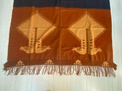 Andrianna Shamaris Minimalist Antique Hand Woven Cotton Textile