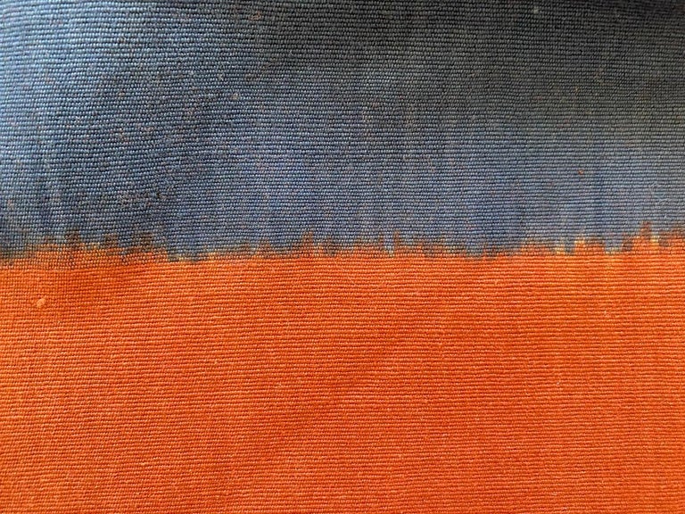 Andrianna Shamaris Minimalist Antique Hand Woven Cotton Textile For