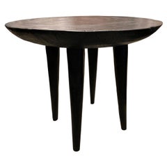 Andrianna Shamaris Minimalist Beveled Charred Side Table