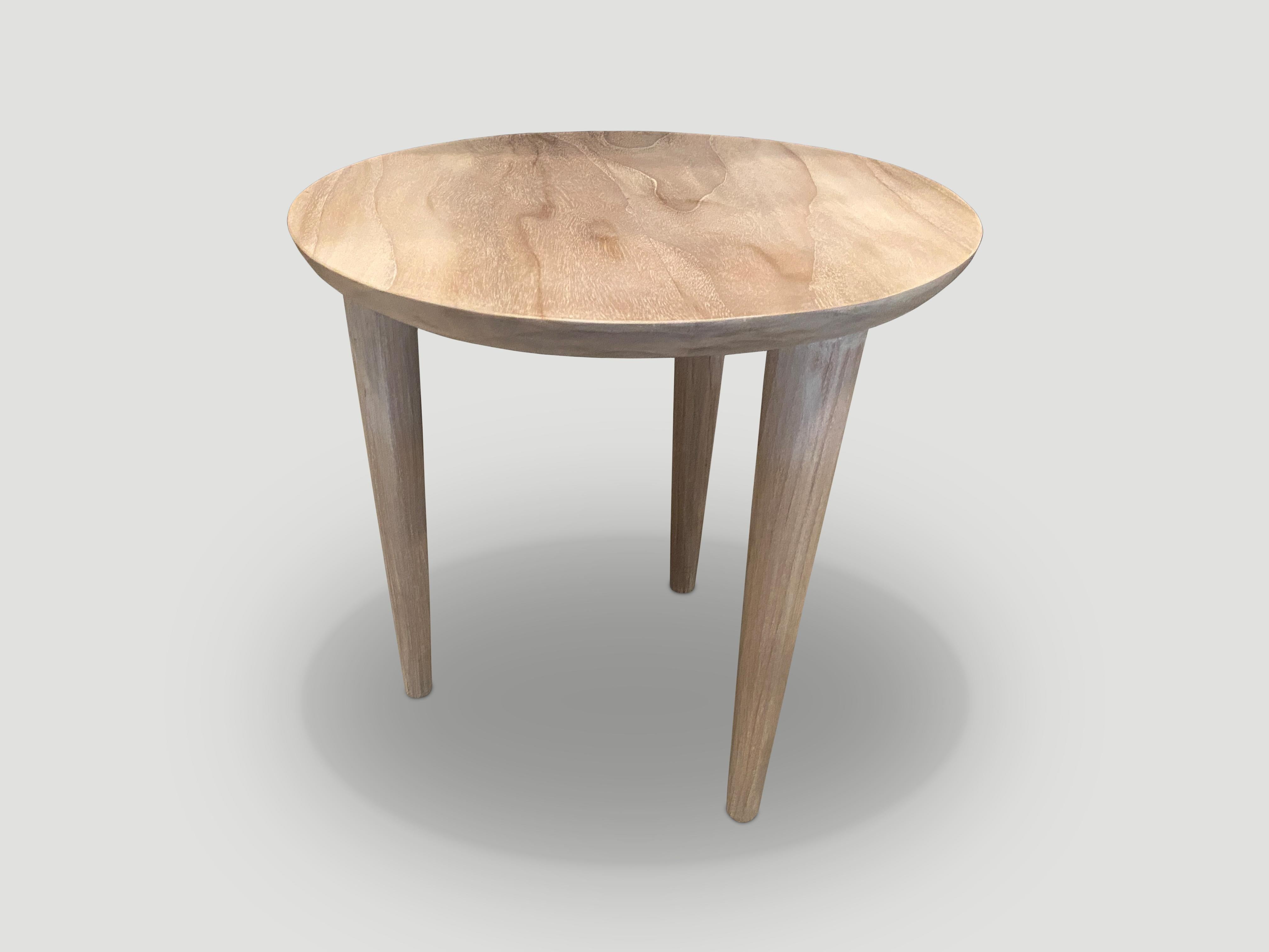 Andrianna Shamaris Minimalist Bevelled Side Table In Excellent Condition For Sale In New York, NY