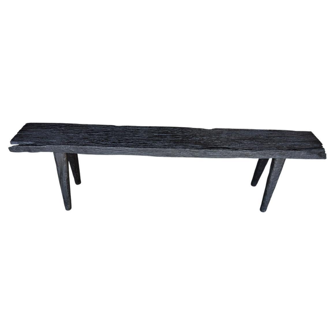 Andrianna Shamaris Minimalist Charred Bench