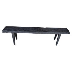 Andrianna Shamaris Minimalist Charred Bench