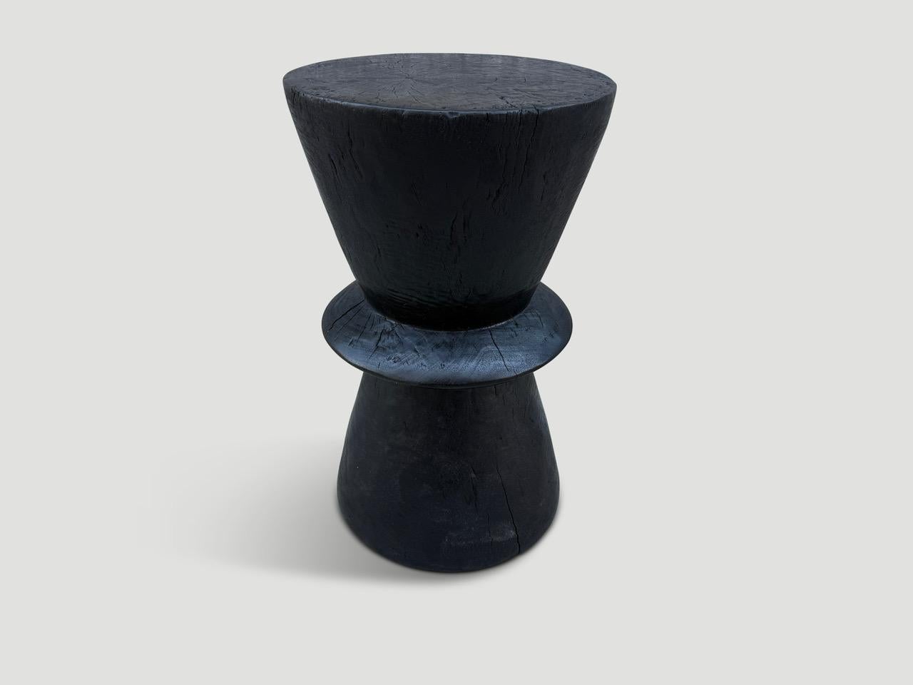 Andrianna Shamaris Minimalist Charred Side Table