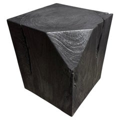 Andrianna Shamaris Minimalist Charred Side Table